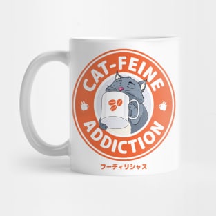 Foodilicious - Cat Caffeine Addiction Coffee Mug